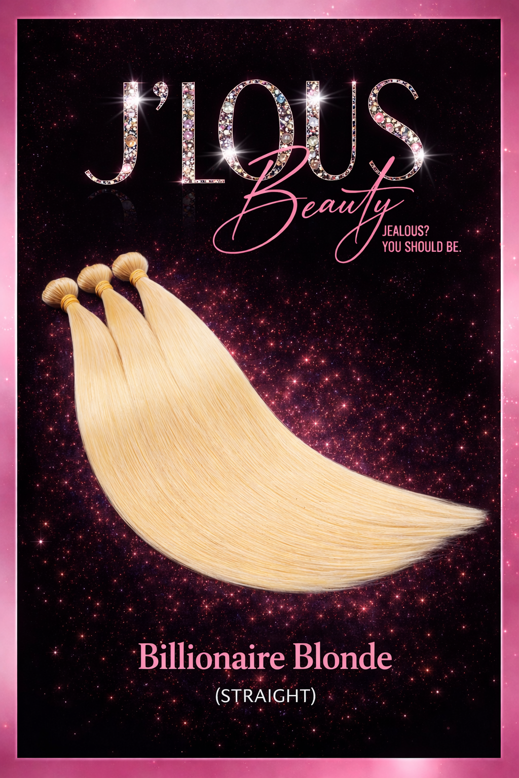 J’lous Beauty Billionaire Blonde – 613 Platinum Straight Bundles