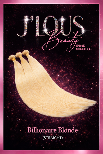 J’lous Beauty Billionaire Blonde – 613 Platinum Straight Bundles